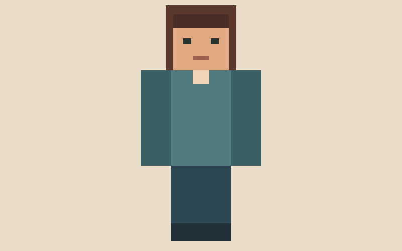Character artwork source image used in the Minecraft skin converter