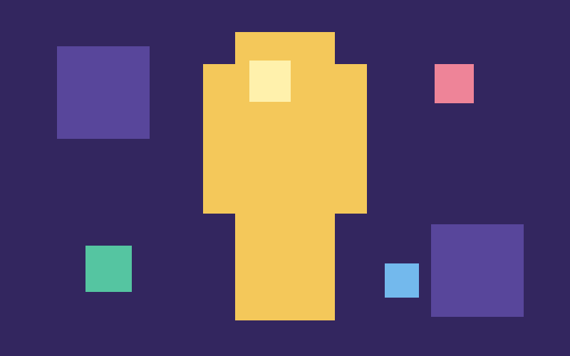 Pixel art source image used in the Minecraft skin converter
